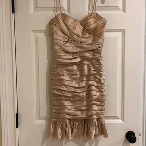 NWOT - Jill Stuart SILK Blush Pink Strapless Dress